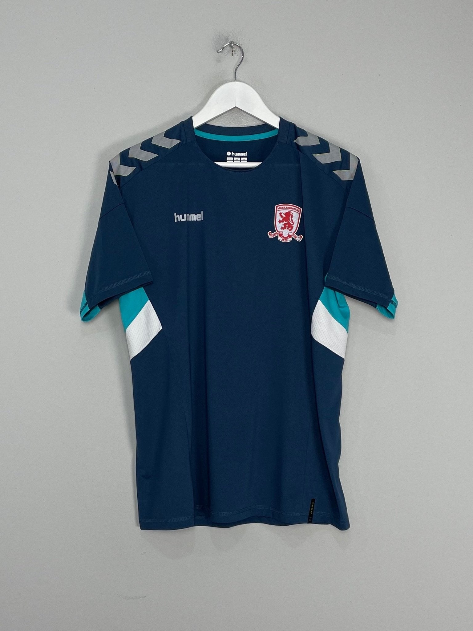 Shop 2018/19 MIDDLESBROUGH TRAINING SHIRT (M) HUMMEL, classic football shirts, vintage football shirts & retro soccer jerseys at Cult Kits