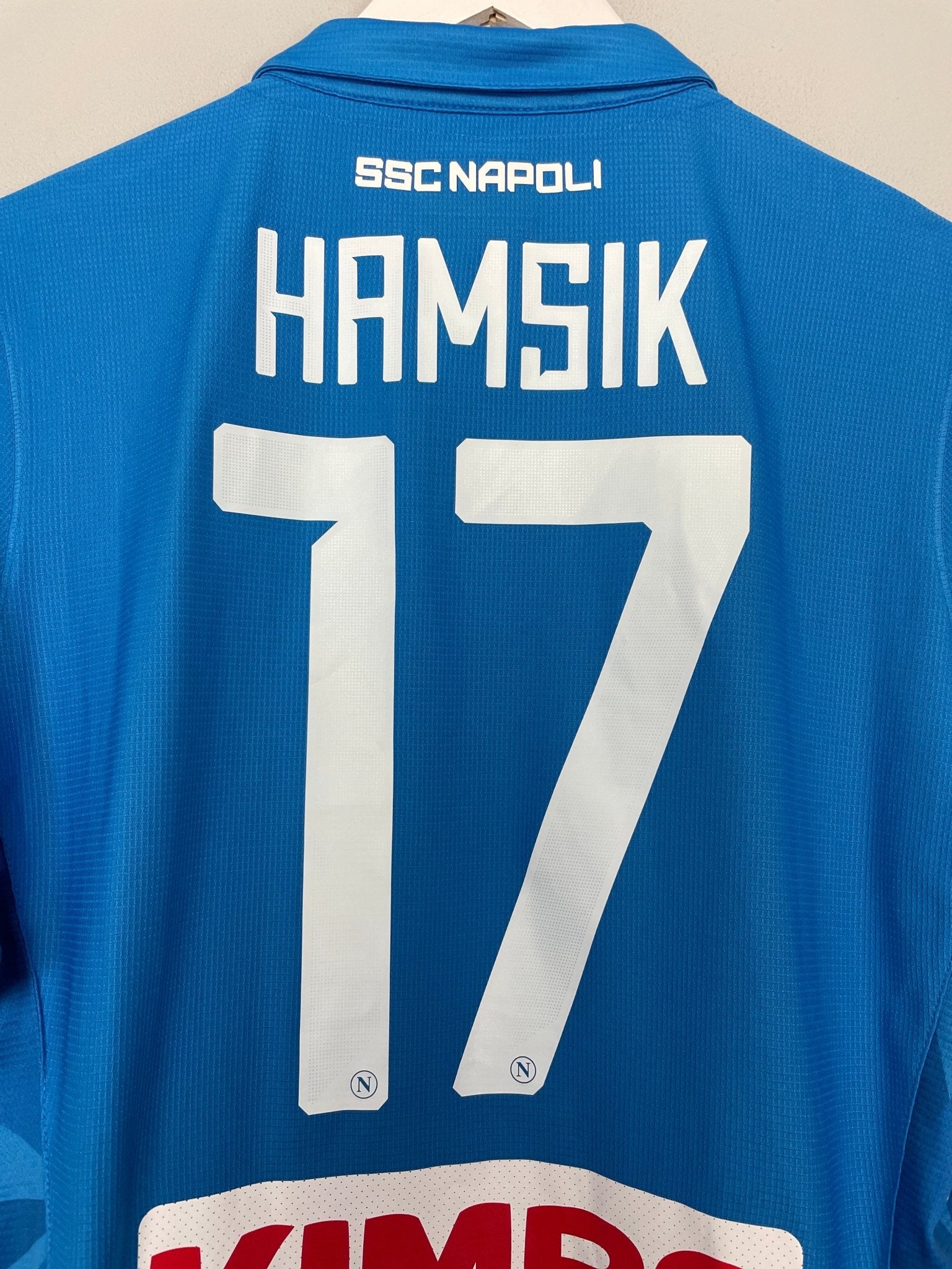 Shop 2018/19 NAPOLI HAMSIK #17 HOME SHIRT (XL) KAPPA, classic football shirts, vintage football shirts & retro soccer jerseys at Cult Kits