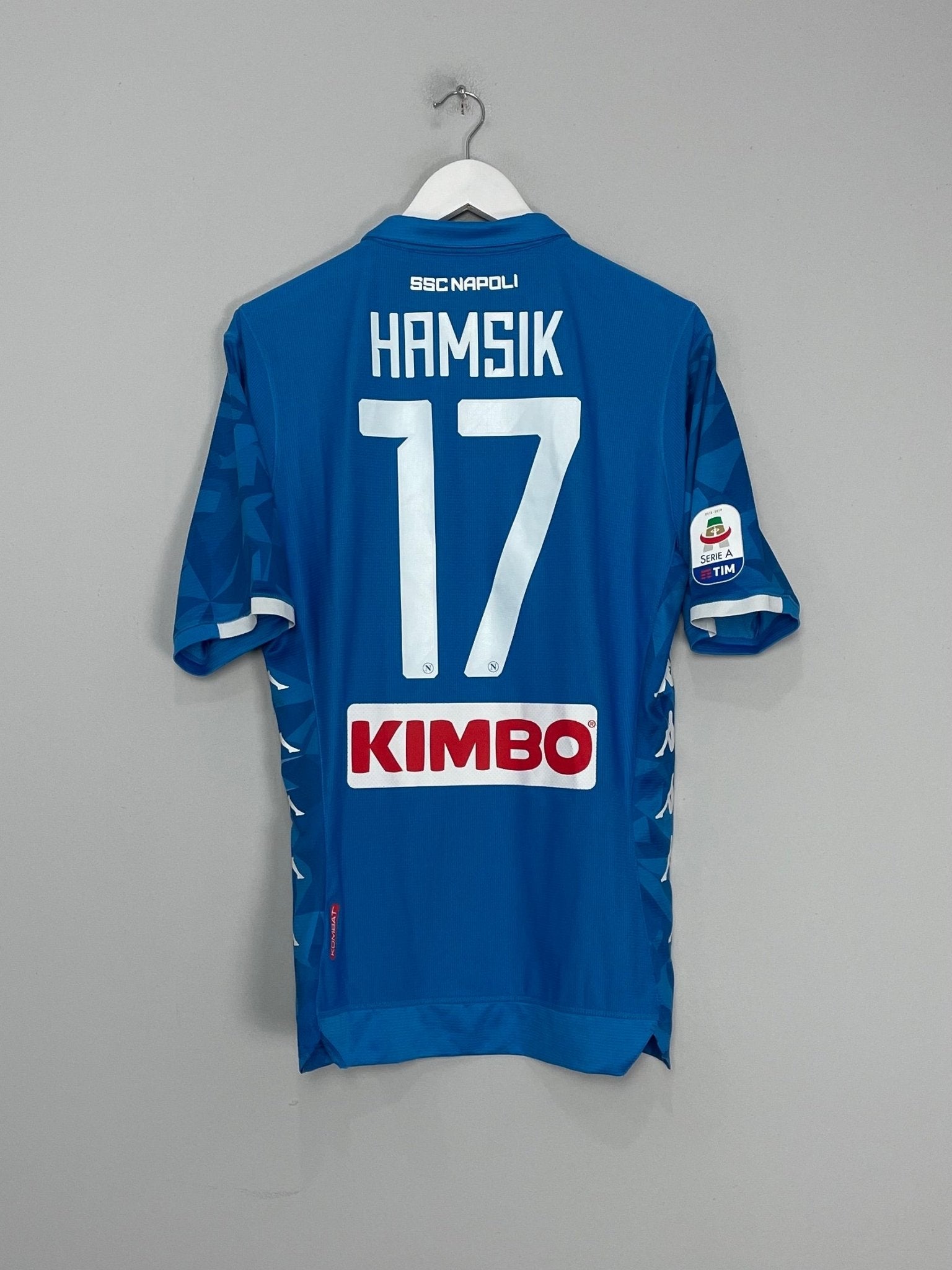 Shop 2018/19 NAPOLI HAMSIK #17 HOME SHIRT (XL) KAPPA, classic football shirts, vintage football shirts & retro soccer jerseys at Cult Kits