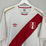 Shop 2018/19 PERU HOME SHIRT (XL) UMBRO, classic football shirts, vintage football shirts & retro soccer jerseys at Cult Kits