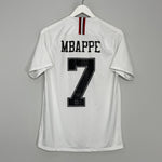 Shop 2018/19 PSG MBAPPE #7 AWAY SHIRT (M) JORDAN, classic football shirts, vintage football shirts & retro soccer jerseys at Cult Kits
