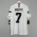 Shop 2018/19 PSG MBAPPE #7 *BNWT* C/L AWAY SHIRT (XL) JORDAN, classic football shirts, vintage football shirts & retro soccer jerseys at Cult Kits
