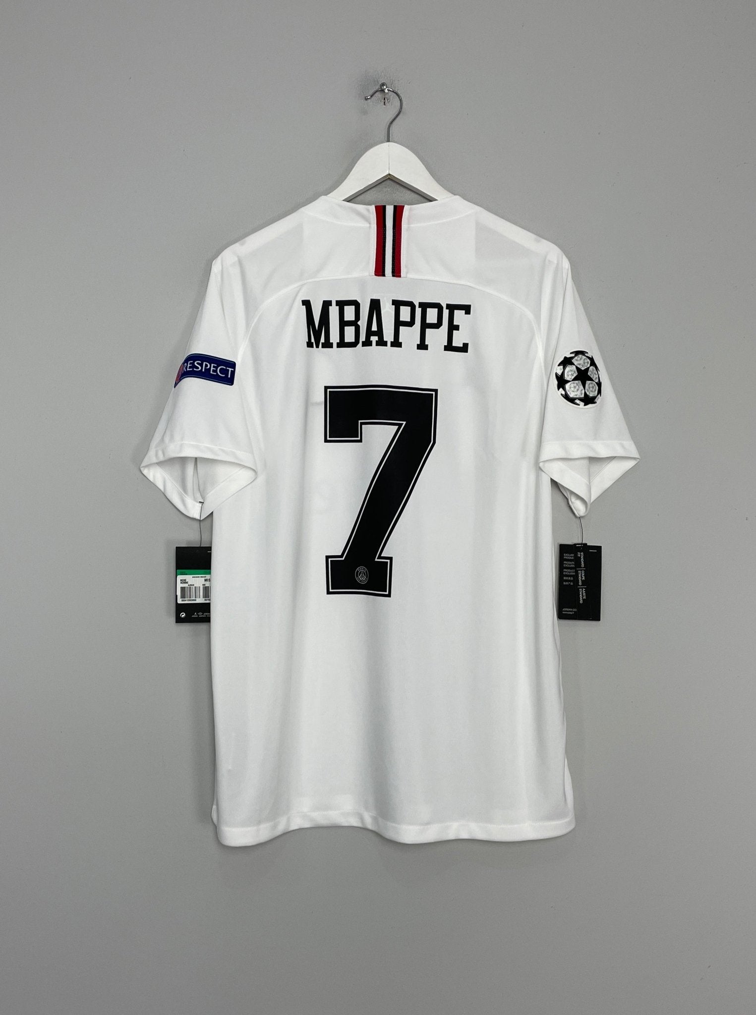 Shop 2018/19 PSG MBAPPE #7 *BNWT* C/L AWAY SHIRT (XL) JORDAN, classic football shirts, vintage football shirts & retro soccer jerseys at Cult Kits