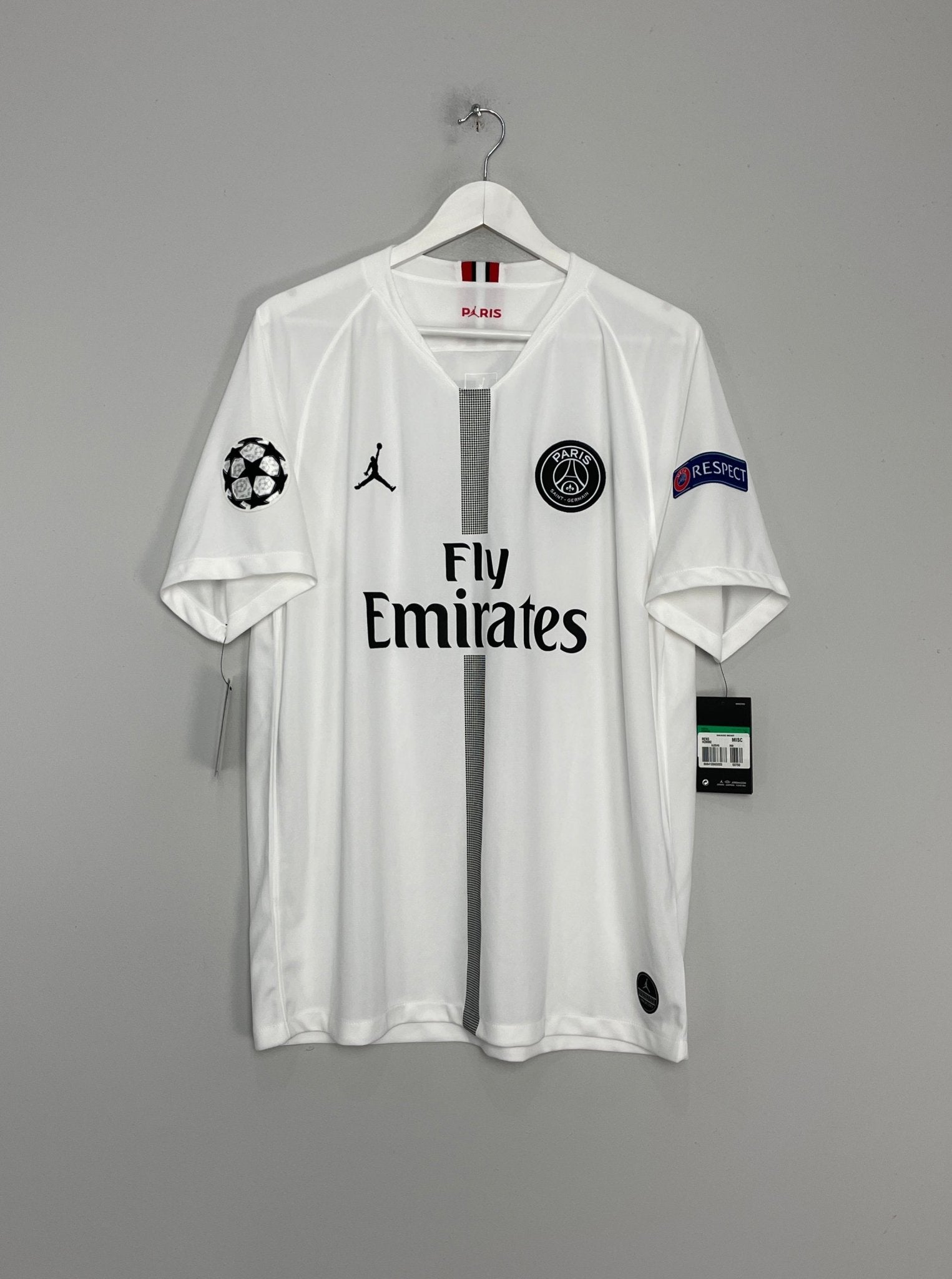 Shop 2018/19 PSG MBAPPE #7 *BNWT* C/L AWAY SHIRT (XL) JORDAN, classic football shirts, vintage football shirts & retro soccer jerseys at Cult Kits