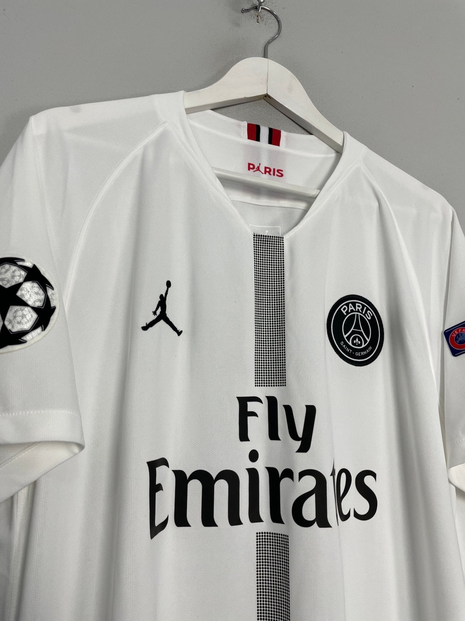 Shop 2018/19 PSG MBAPPE #7 *BNWT* C/L AWAY SHIRT (XL) JORDAN, classic football shirts, vintage football shirts & retro soccer jerseys at Cult Kits