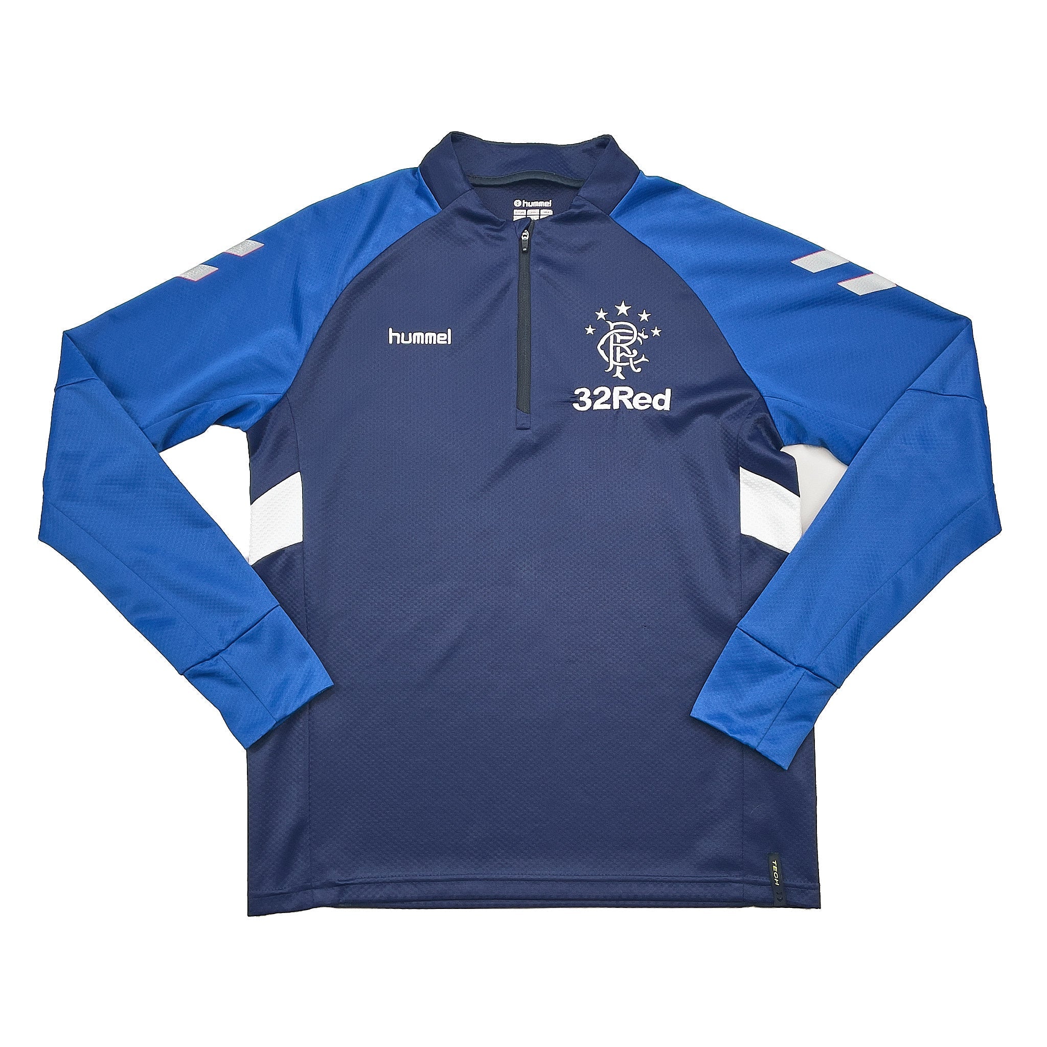 2018 19 Rangers 1 4 Zip Training Top