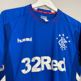 Shop 2018/19 RANGERS HOME SHIRT (S) HUMMEL, classic football shirts, vintage football shirts & retro soccer jerseys at Cult Kits