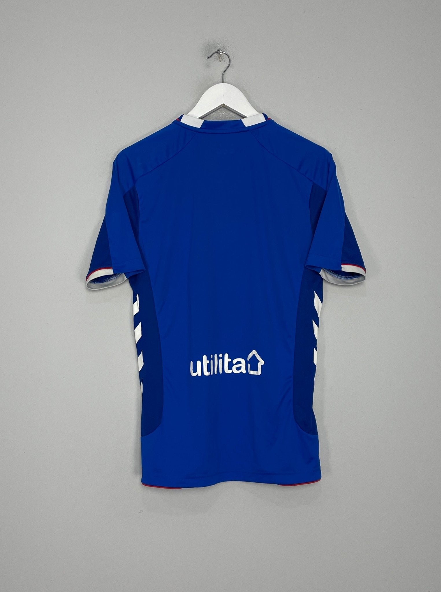 Shop 2018/19 RANGERS HOME SHIRT (S) HUMMEL, classic football shirts, vintage football shirts & retro soccer jerseys at Cult Kits