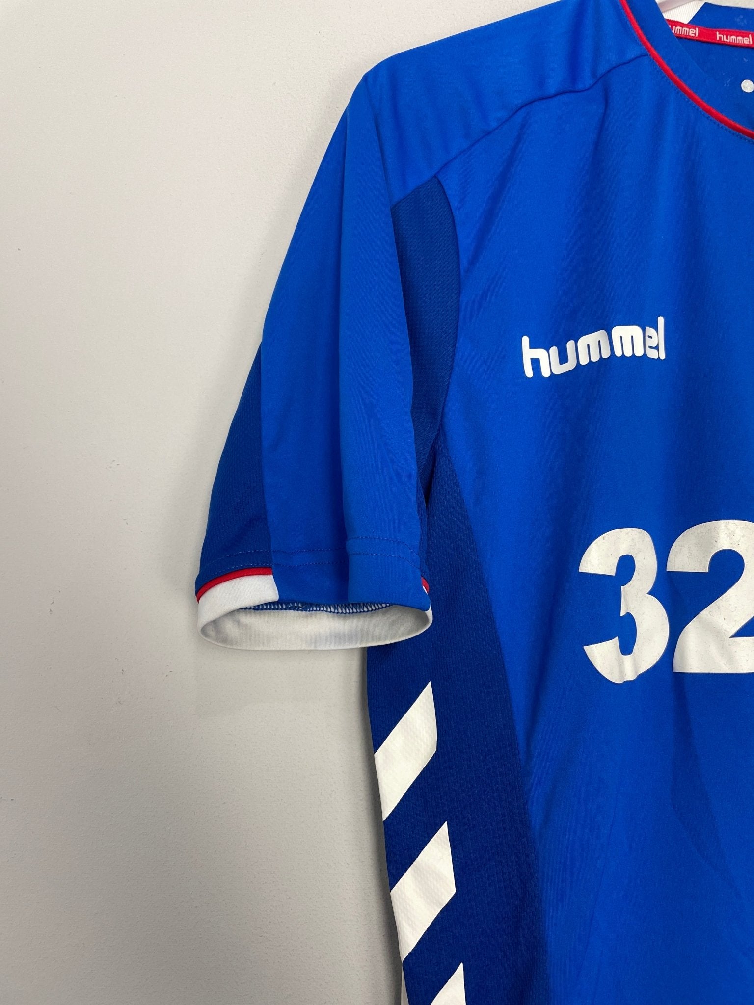 Shop 2018/19 RANGERS HOME SHIRT (S) HUMMEL, classic football shirts, vintage football shirts & retro soccer jerseys at Cult Kits