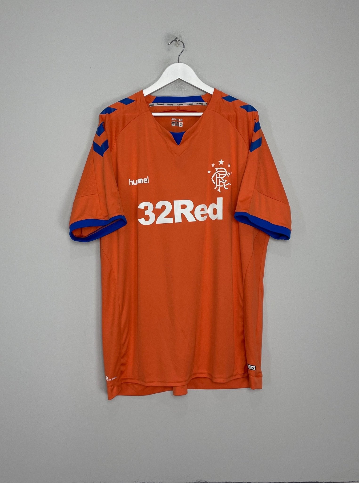 Shop 2018/19 RANGERS THIRD SHIRT (5XL) HUMMEL, classic football shirts, vintage football shirts & retro soccer jerseys at Cult Kits