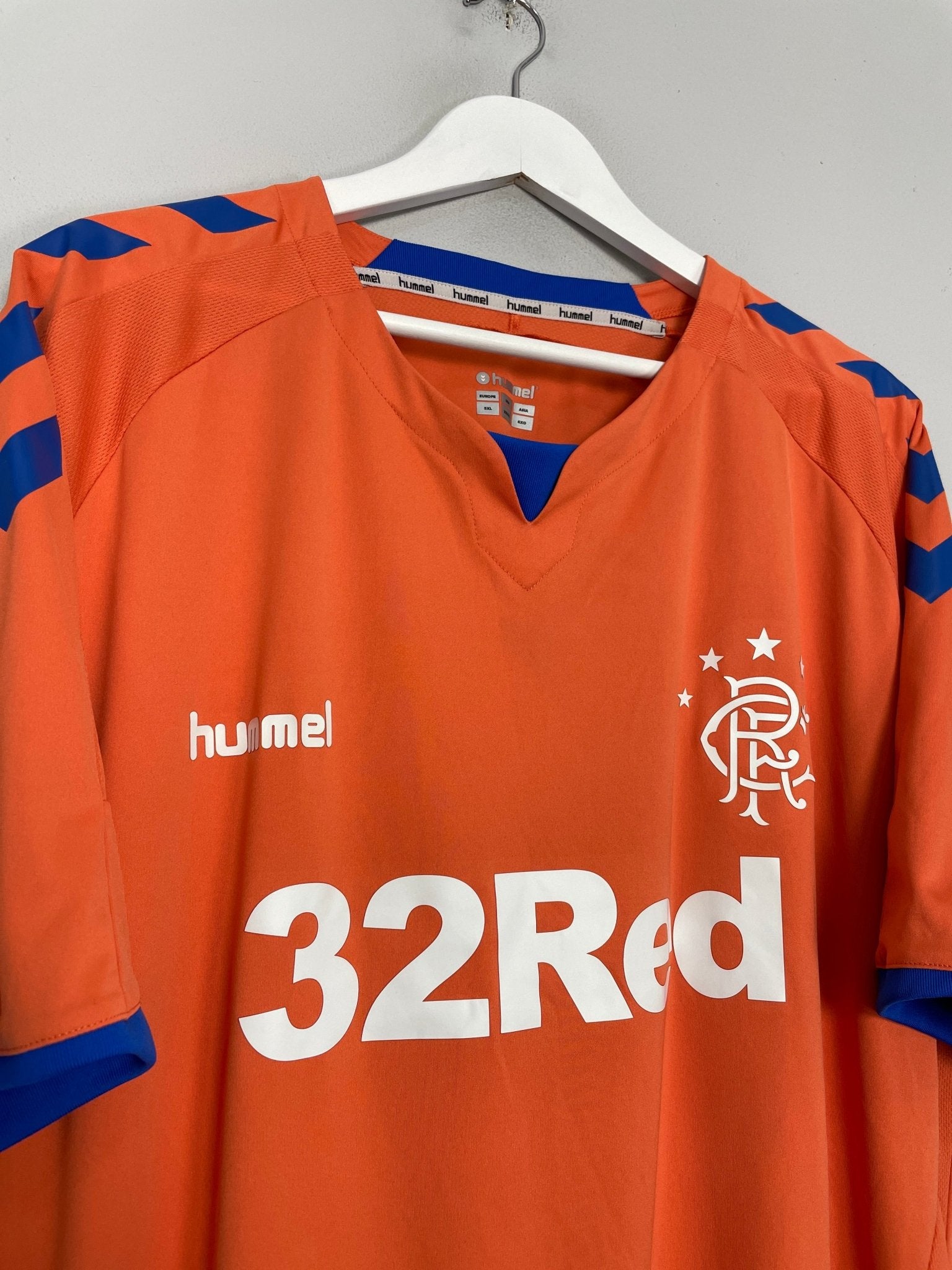 Shop 2018/19 RANGERS THIRD SHIRT (5XL) HUMMEL, classic football shirts, vintage football shirts & retro soccer jerseys at Cult Kits