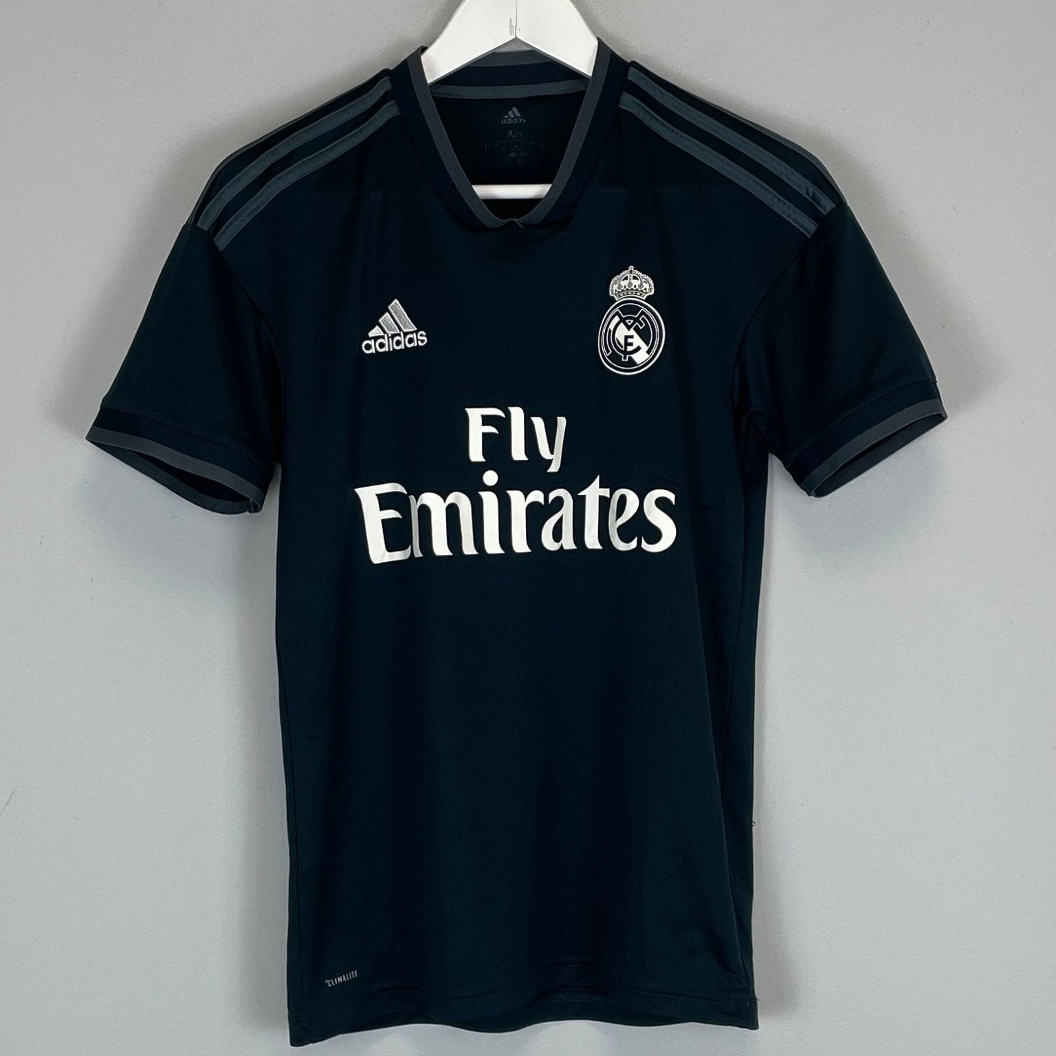 Shop 2018/19 REAL MADRID AWAY SHIRT (XS) ADIDAS, classic football shirts, vintage football shirts & retro soccer jerseys at Cult Kits
