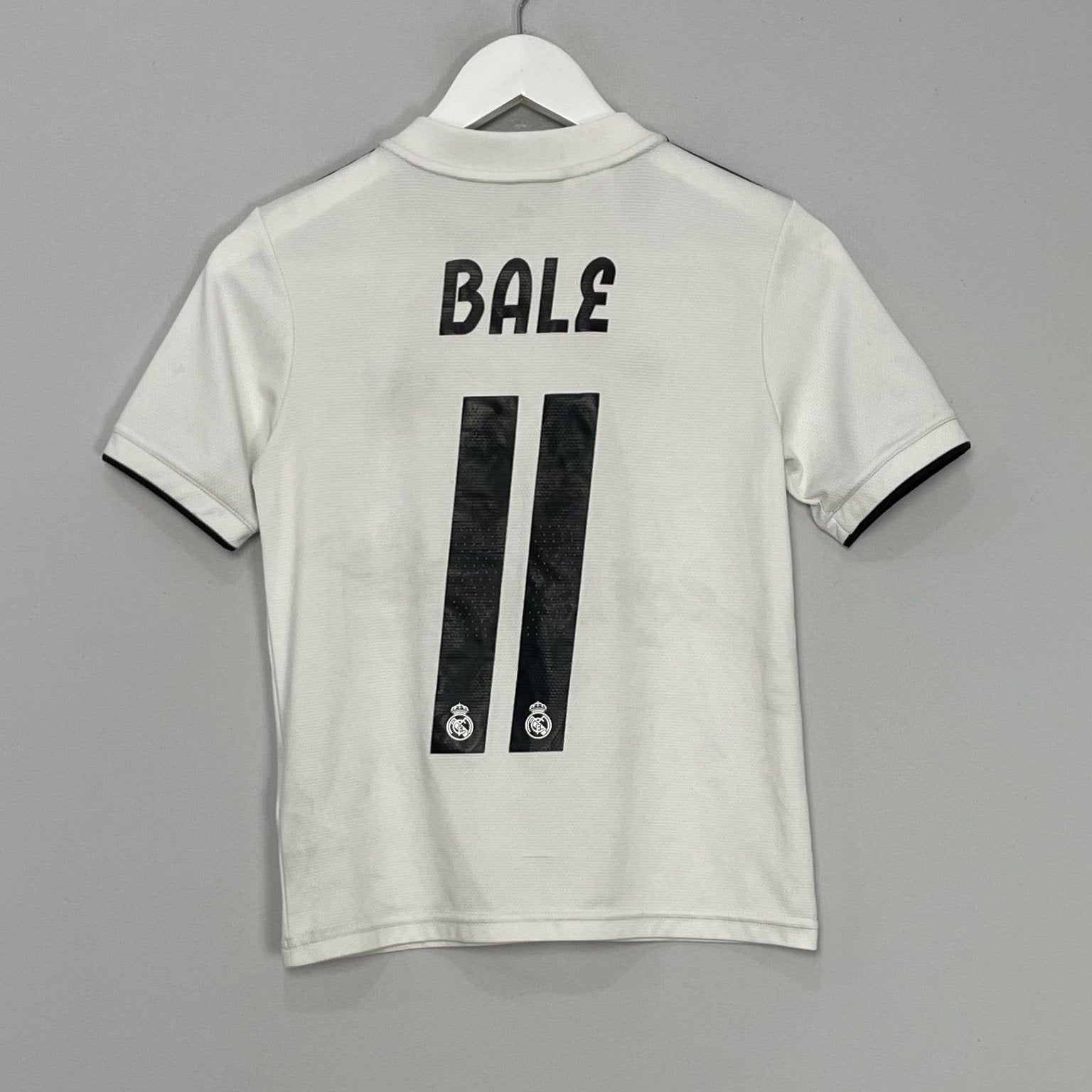 Shop 2018/19 REAL MADRID BALE #11 HOME SHIRT (M.KIDS) ADIDAS, classic football shirts, vintage football shirts & retro soccer jerseys at Cult Kits