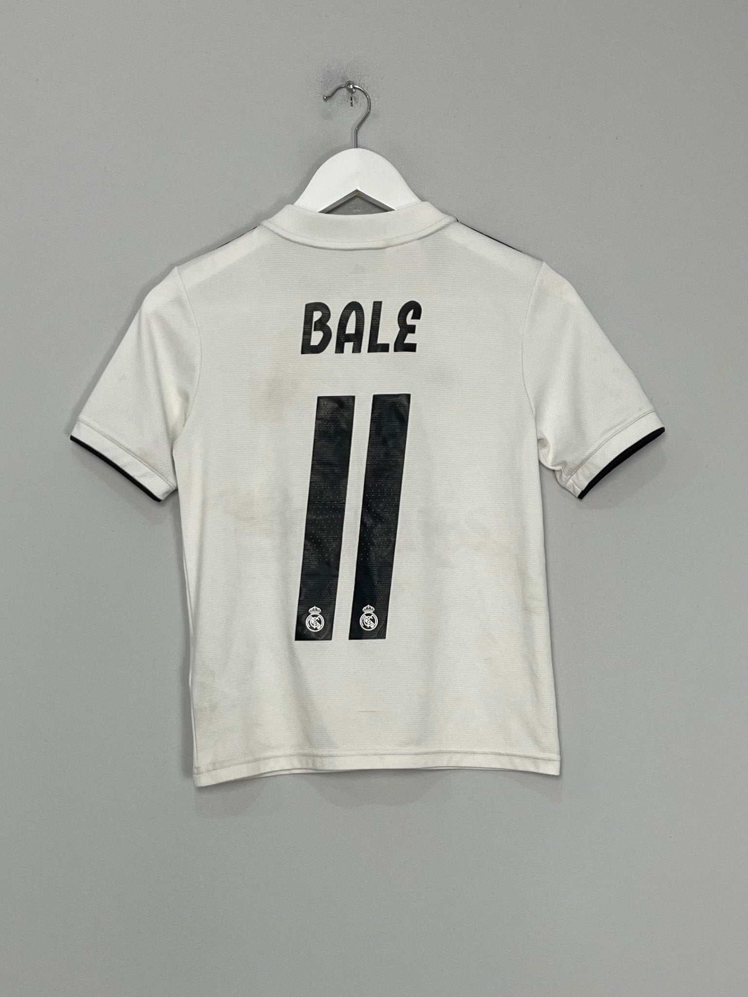Shop 2018/19 REAL MADRID BALE #11 HOME SHIRT (M.KIDS) ADIDAS, classic football shirts, vintage football shirts & retro soccer jerseys at Cult Kits