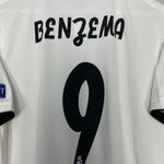 Shop 2018/19 REAL MADRID BENZEMA #9 AUTHENTIC HOME SHIRT (L) ADIDAS, classic football shirts, vintage football shirts & retro soccer jerseys at Cult Kits