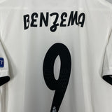Shop 2018/19 REAL MADRID BENZEMA #9 AUTHENTIC HOME SHIRT (L) ADIDAS, classic football shirts, vintage football shirts & retro soccer jerseys at Cult Kits