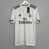 Shop 2018/19 REAL MADRID BENZEMA #9 *BNWT* HOME SHIRT (M) ADIDAS, classic football shirts, vintage football shirts & retro soccer jerseys at Cult Kits