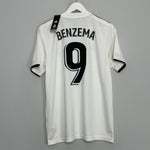 Shop 2018/19 REAL MADRID BENZEMA #9 *BNWT* HOME SHIRT (M) ADIDAS, classic football shirts, vintage football shirts & retro soccer jerseys at Cult Kits