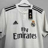 Shop 2018/19 REAL MADRID BENZEMA #9 *BNWT* HOME SHIRT (M) ADIDAS, classic football shirts, vintage football shirts & retro soccer jerseys at Cult Kits