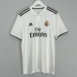 Shop 2018/19 REAL MADRID BENZEMA #9 HOME SHIRT (XL) ADIDAS, classic football shirts, vintage football shirts & retro soccer jerseys at Cult Kits