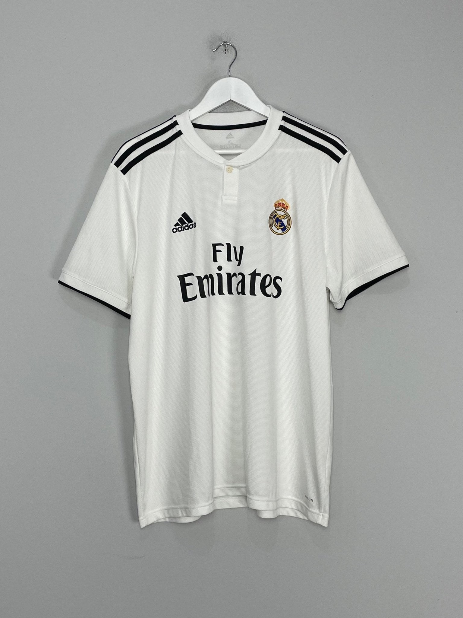 Shop 2018/19 REAL MADRID BENZEMA #9 HOME SHIRT (XL) ADIDAS, classic football shirts, vintage football shirts & retro soccer jerseys at Cult Kits