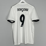 Shop 2018/19 REAL MADRID BENZEMA #9 HOME SHIRT (XL) ADIDAS, classic football shirts, vintage football shirts & retro soccer jerseys at Cult Kits