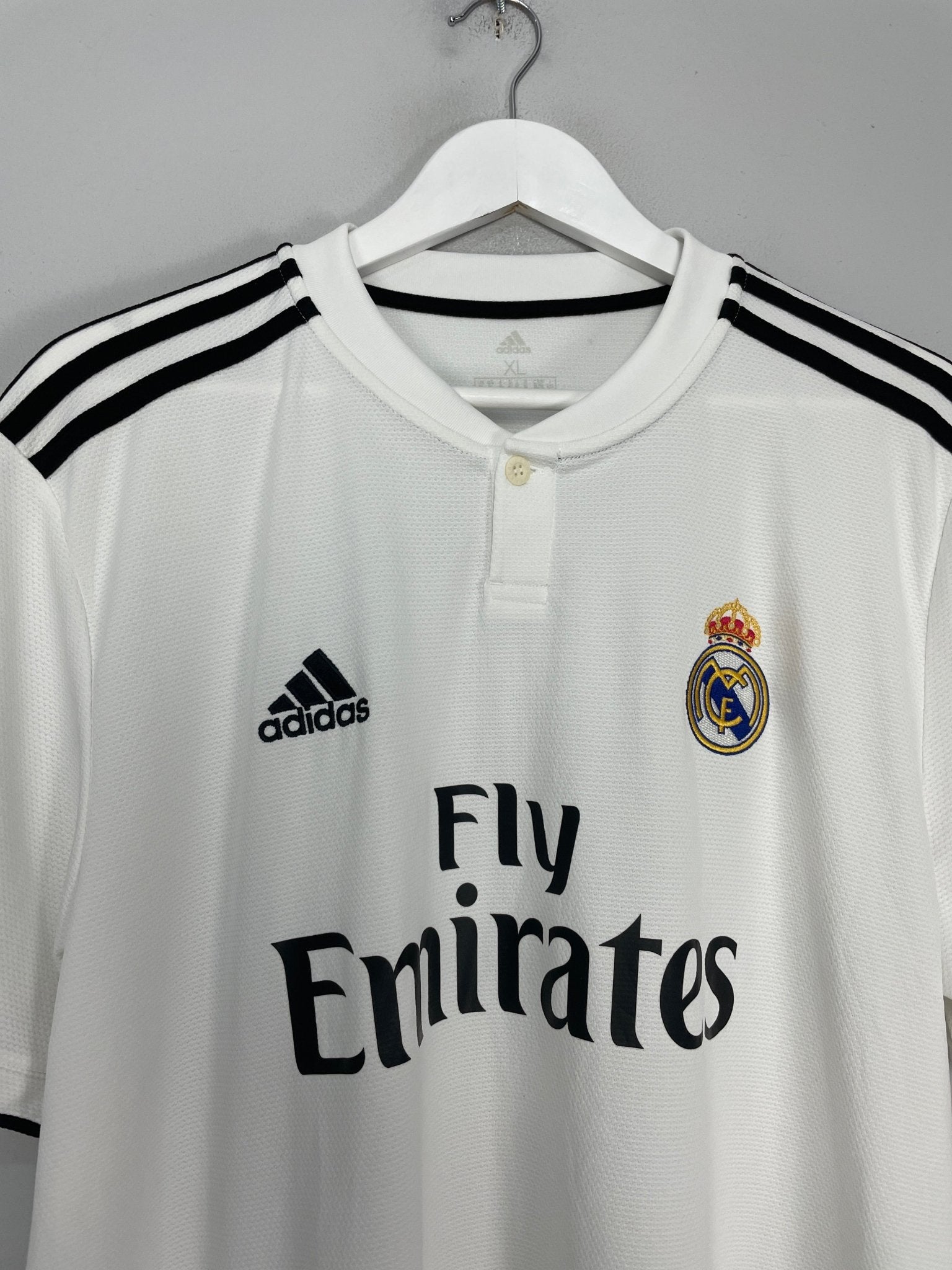 Shop 2018/19 REAL MADRID BENZEMA #9 HOME SHIRT (XL) ADIDAS, classic football shirts, vintage football shirts & retro soccer jerseys at Cult Kits