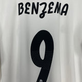 Shop 2018/19 REAL MADRID BENZEMA #9 HOME SHIRT (XL) ADIDAS, classic football shirts, vintage football shirts & retro soccer jerseys at Cult Kits