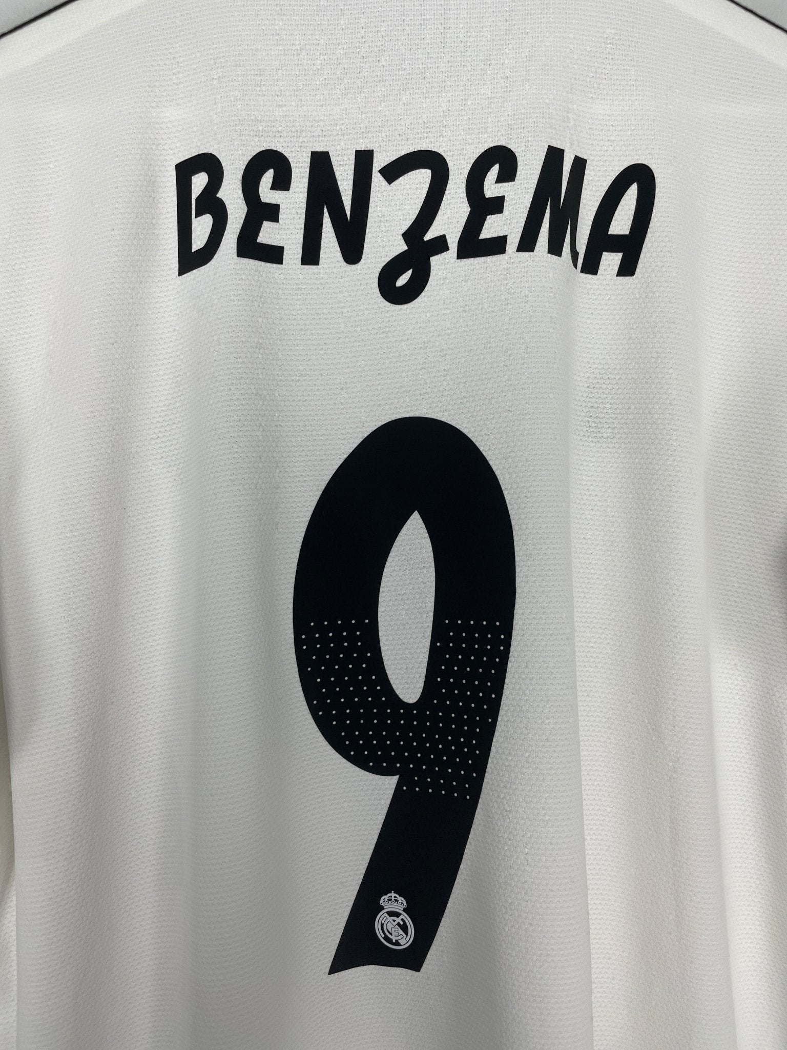 Shop 2018/19 REAL MADRID BENZEMA #9 HOME SHIRT (XL) ADIDAS, classic football shirts, vintage football shirts & retro soccer jerseys at Cult Kits