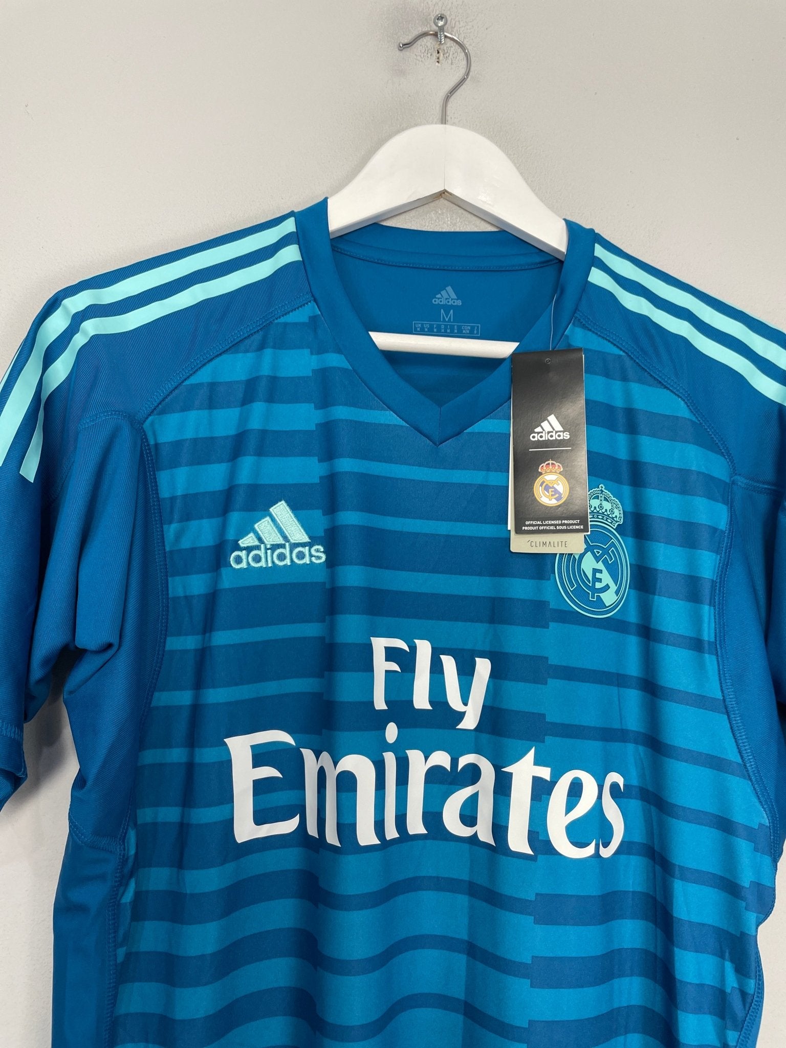 Shop 2018/19 REAL MADRID *BNWT* GK SHIRT (M) ADIDAS, classic football shirts, vintage football shirts & retro soccer jerseys at Cult Kits