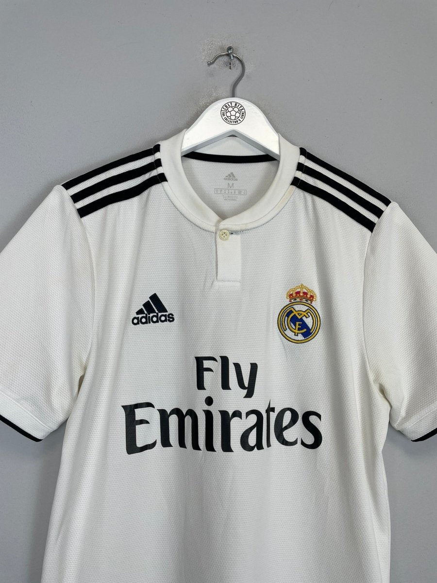 2018/19 REAL MADRID HOME SHIRT (M) ADIDAS - Cult Kits - Medium - Buy Vintage Football Shirts, Authentic Retro Football Shirts For Sale, Classic Football Shirts & Soccer Jersey