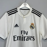 2018/19 REAL MADRID HOME SHIRT (M) ADIDAS - Cult Kits - Medium - Buy Vintage Football Shirts, Authentic Retro Football Shirts For Sale, Classic Football Shirts & Soccer Jersey