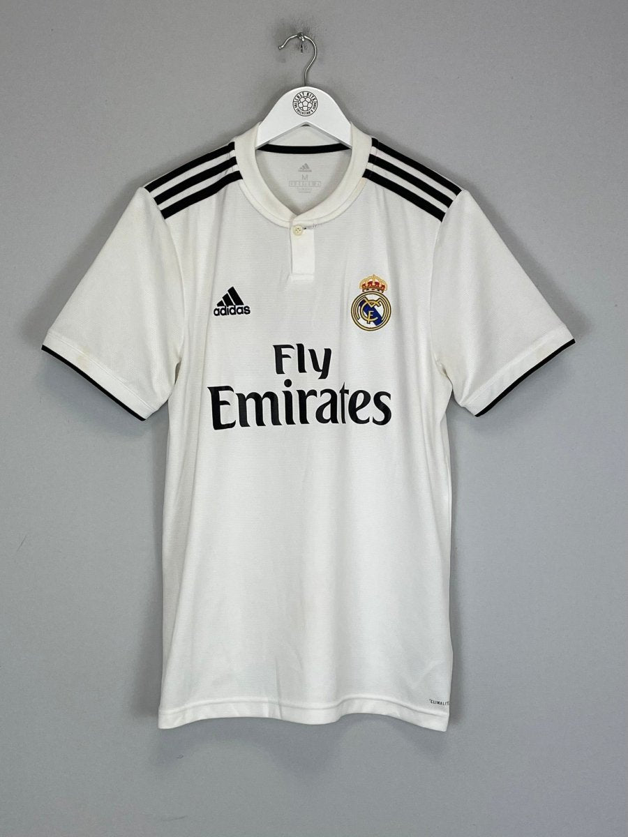 2018/19 REAL MADRID HOME SHIRT (M) ADIDAS - Cult Kits - Medium - Buy Vintage Football Shirts, Authentic Retro Football Shirts For Sale, Classic Football Shirts & Soccer Jersey