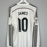 2018/19 REAL MADRID JAMES 10 L/S HOME SHIRT (L) ADIDAS - Cult Kits - Large - Buy Vintage Football Shirts, Authentic Retro Football Shirts For Sale, Classic Football Shirts & Soccer Jersey