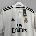 Shop 2018/19 REAL MADRID SERGIO RAMOS #4 *BNWT* HOME SHIRT (XL) ADIDAS, classic football shirts, vintage football shirts & retro soccer jerseys at Cult Kits