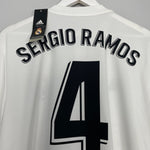 Shop 2018/19 REAL MADRID SERGIO RAMOS #4 *BNWT* HOME SHIRT (XL) ADIDAS, classic football shirts, vintage football shirts & retro soccer jerseys at Cult Kits