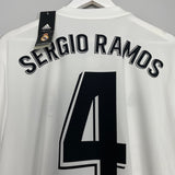 Shop 2018/19 REAL MADRID SERGIO RAMOS #4 *BNWT* HOME SHIRT (XL) ADIDAS, classic football shirts, vintage football shirts & retro soccer jerseys at Cult Kits