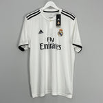 Shop 2018/19 REAL MADRID SERGIO RAMOS #4 *BNWT* HOME SHIRT (XL) ADIDAS, classic football shirts, vintage football shirts & retro soccer jerseys at Cult Kits