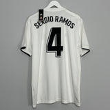 Shop 2018/19 REAL MADRID SERGIO RAMOS #4 *BNWT* HOME SHIRT (XL) ADIDAS, classic football shirts, vintage football shirts & retro soccer jerseys at Cult Kits