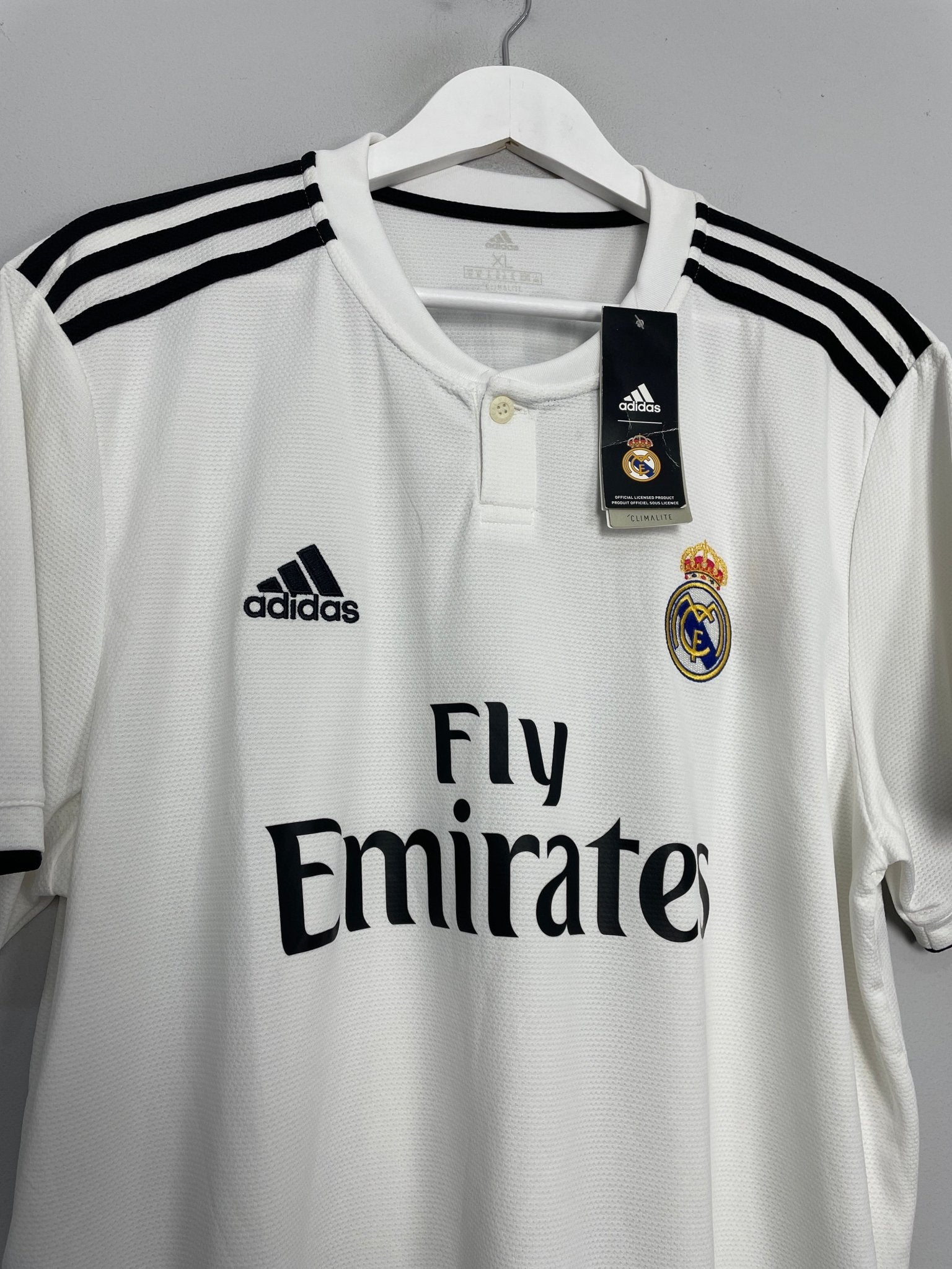 Shop 2018/19 REAL MADRID SERGIO RAMOS #4 *BNWT* HOME SHIRT (XL) ADIDAS, classic football shirts, vintage football shirts & retro soccer jerseys at Cult Kits