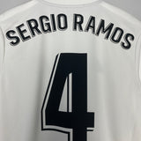 Shop 2018/19 REAL MADRID SERGIO RAMOS HOME SHIRT (M) ADIDAS, classic football shirts, vintage football shirts & retro soccer jerseys at Cult Kits
