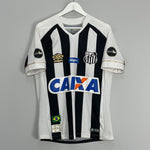 Shop 2018/19 SANTOS JEAN MOTA #3 HOME SHIRT (M) UMBRO, classic football shirts, vintage football shirts & retro soccer jerseys at Cult Kits