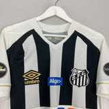 Shop 2018/19 SANTOS JEAN MOTA #3 HOME SHIRT (M) UMBRO, classic football shirts, vintage football shirts & retro soccer jerseys at Cult Kits