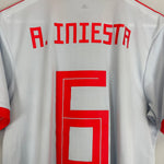 Shop 2018/19 SPAIN A.INIESTA #6 AWAY SHIRT (L) ADIDAS, classic football shirts, vintage football shirts & retro soccer jerseys at Cult Kits