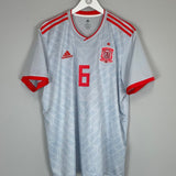 Shop 2018/19 SPAIN A.INIESTA #6 AWAY SHIRT (XL) ADIDAS, classic football shirts, vintage football shirts & retro soccer jerseys at Cult Kits