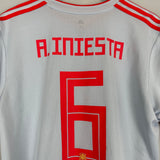 Shop 2018/19 SPAIN A.INIESTA #6 AWAY SHIRT (XL) ADIDAS, classic football shirts, vintage football shirts & retro soccer jerseys at Cult Kits