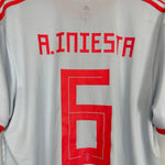 Shop 2018/19 SPAIN A.INIESTA #6 AWAY SHIRT (XL) ADIDAS, classic football shirts, vintage football shirts & retro soccer jerseys at Cult Kits