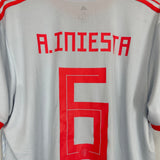 Shop 2018/19 SPAIN A.INIESTA #6 AWAY SHIRT (XL) ADIDAS, classic football shirts, vintage football shirts & retro soccer jerseys at Cult Kits