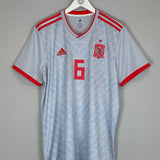 Shop 2018/19 SPAIN A.INIESTA #6 AWAY SHIRT (XL) ADIDAS, classic football shirts, vintage football shirts & retro soccer jerseys at Cult Kits
