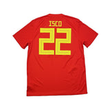 Buy 2018/19 Spain Isco 22 Home Shirt (L) Adidas ~ Free worldwide shipping available ~ Authentic Vintage Football Shirts from Cult Kits